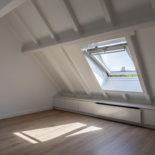 Antracietkleurig dakraam fraai geïntegreerd in een moderne dakopbouw