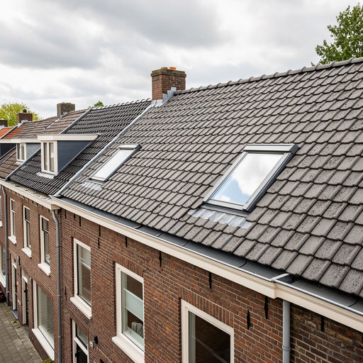 Lichtinval door een nieuw kunststof dakraam in een woning in Nieuwerkerk aan den IJssel