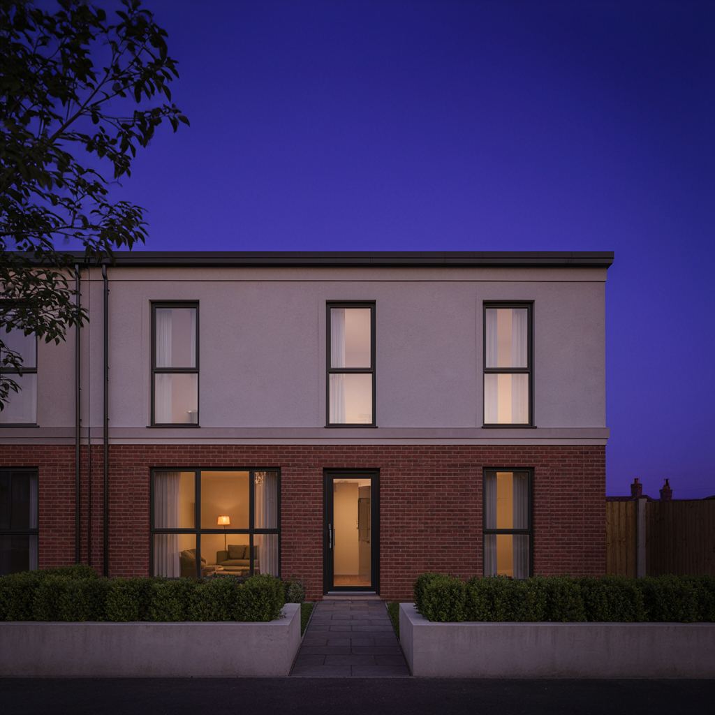 Herenhuis in Schoonhoven met een houtlook kunststof kozijn en authentieke uitstraling