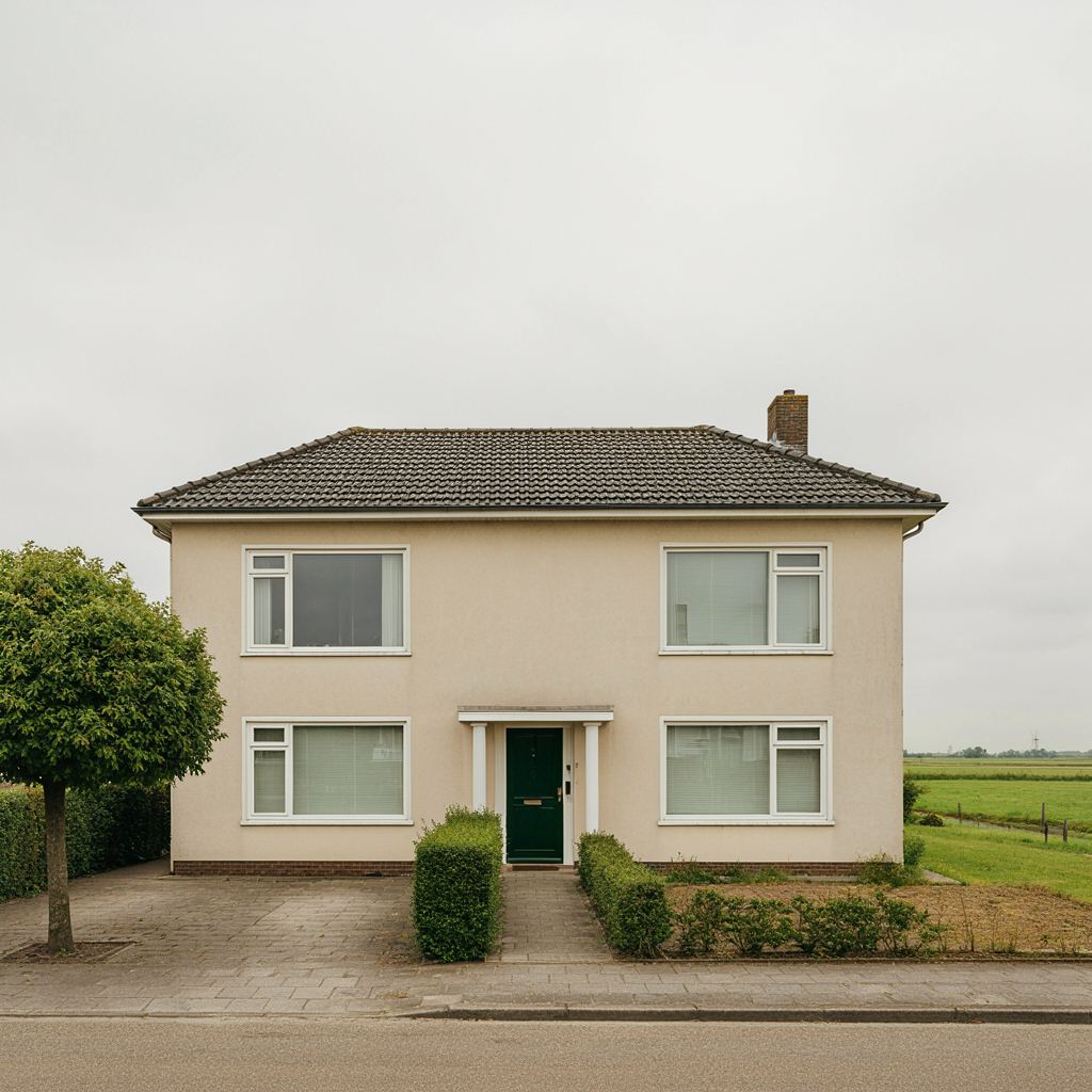 Gezinswoning in Barendrecht met nieuwe witte kunststof kozijnen en uitzicht op de woonwijk